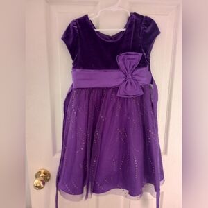 Jona Michelle Rich Purple Velvet Dress